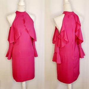 NWT Eloquii Cold Shoulder Ruffle Dress